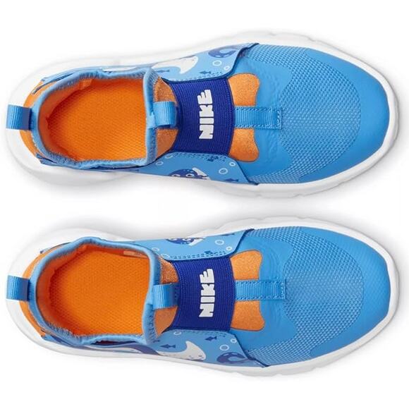 NWT Nike Flex Runner 2 Kids Running Shoes Blue/Summit White Size 1Y - Picture 3 of 5